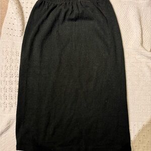 Wool Midi Pencil Skirt